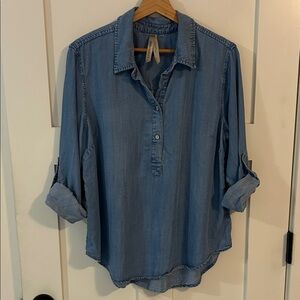 Liverpool Women's Light Blue Button Down Shirt